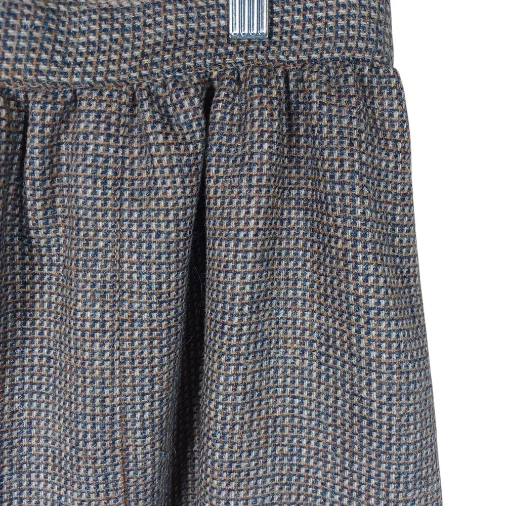 Evan Picone Vintage Dark Academia Wool A Line Union Made School Uniform Skirt 10